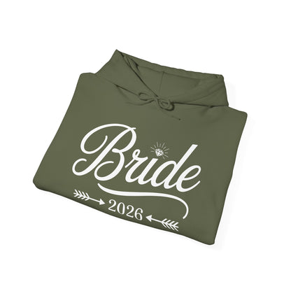 Bride Est 2026 Married Wedding Bridal Party Bachelorette Hoodie For Women