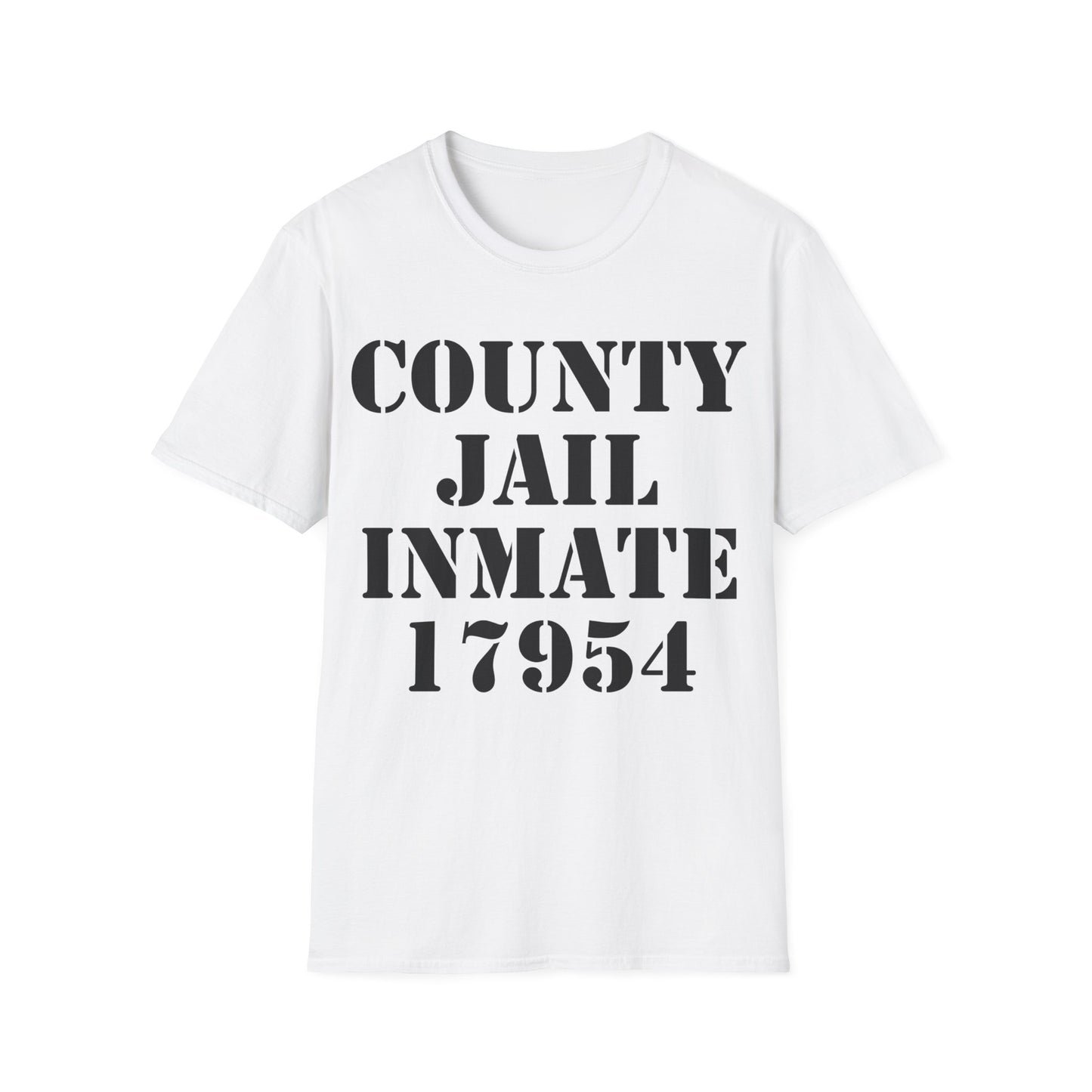 Halloween County Jail Inmate Prisoner Costume Party T-Shirt For Men