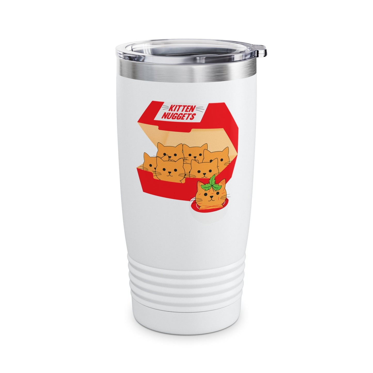 Funny Kitten Nuggets Food Pun Cat Lover Gift Chicken Nuggets Tumbler For Men Women Tumbler