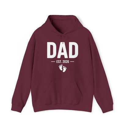 Funny Dad Est 2026 To Be Gifts First Time Dad New Daddy Hoodie For Men Women
