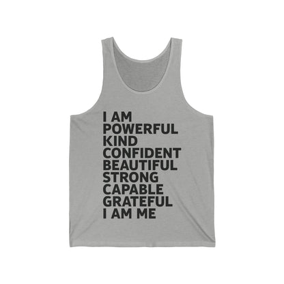 Funny I Am Powerful Kind Confident Beautiful Strong Capable Sarcastic Tank Tops