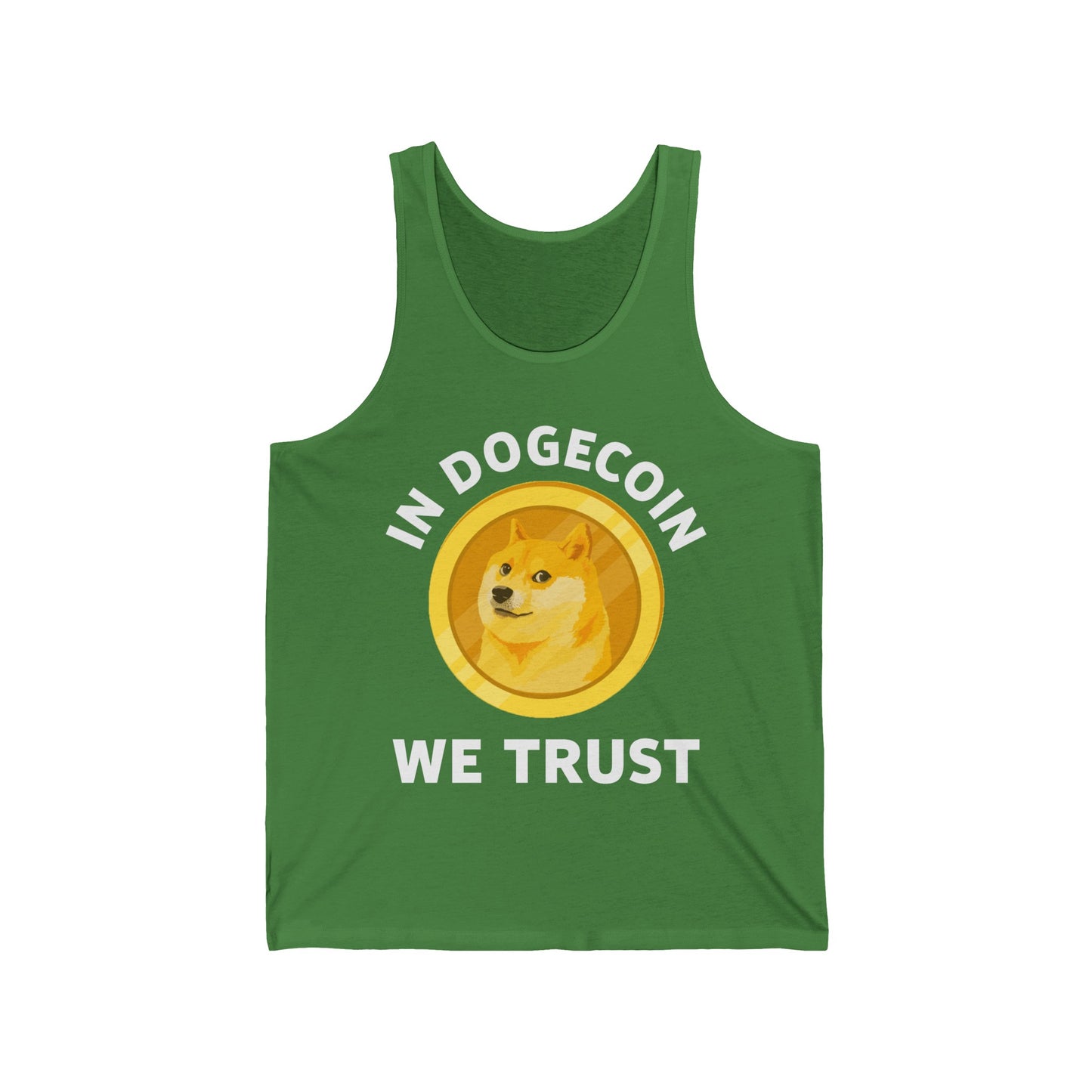 In Dogecoin We Trust Blockchain Doge Cryptocurrency Tank Tops