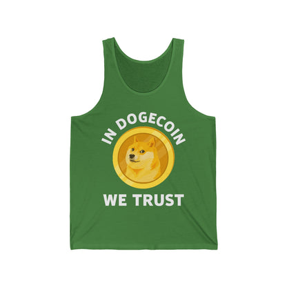 In Dogecoin We Trust Blockchain Doge Cryptocurrency Tank Tops