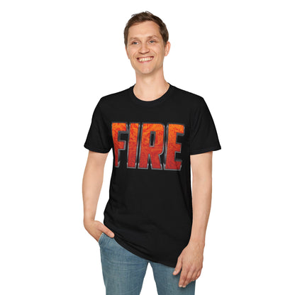 Funny FIRE Couple Matching Halloween Party Costume T-Shirt Men Women