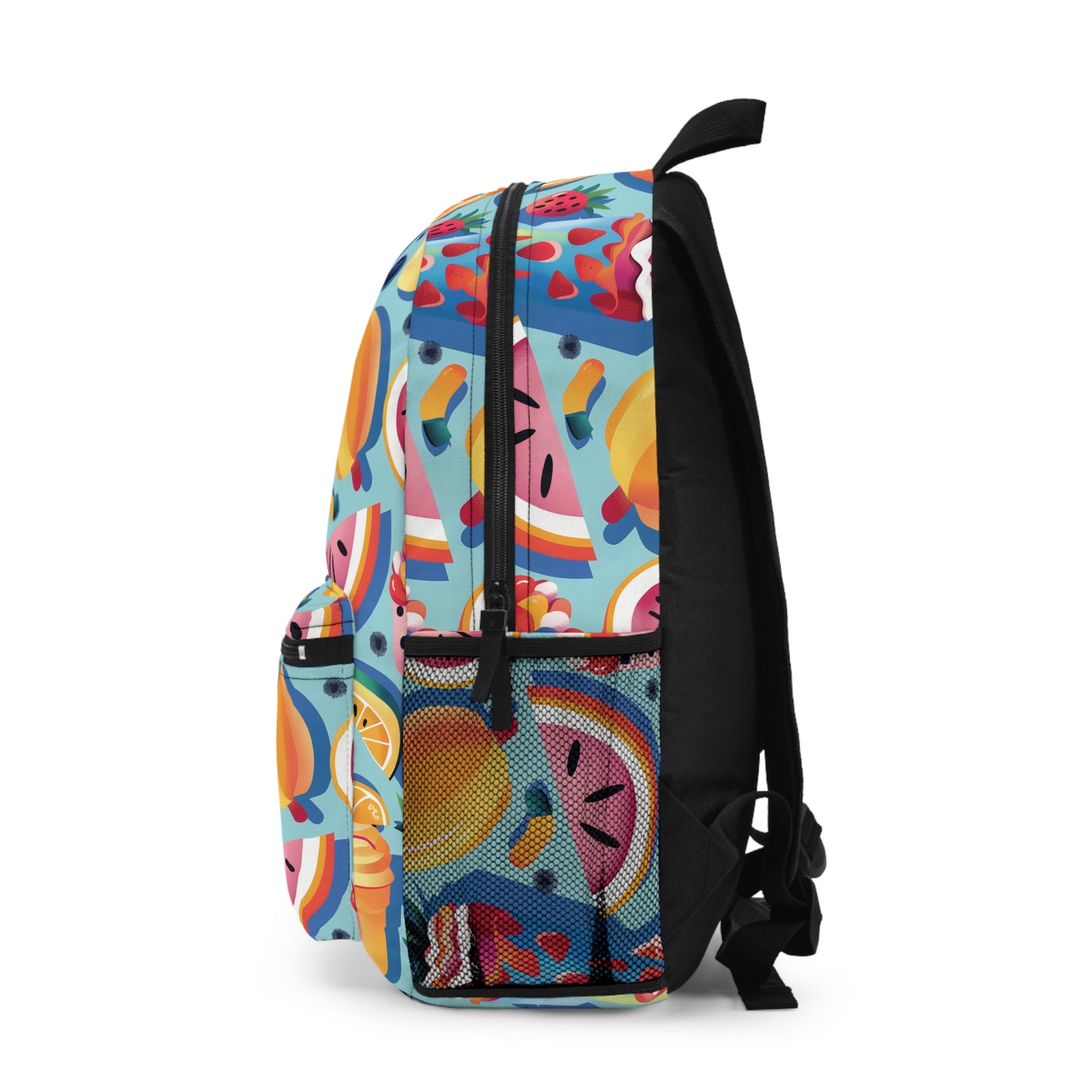 Food Paradise Vibrant Pattern Backpacks for Men Women Kids School Travel, Capacity School Backpacks