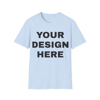 Custom Text Personalized Your Design on Unisex Softstyle T-Shirt