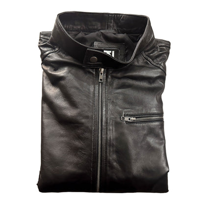 Mens Casual Leather Jacket Men Spring Autumn Coat Motorcycle Biker Slim Fit Outwear Genuine Leather Jackets