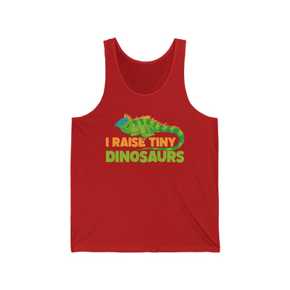 Funny Leopard Gecko I Raise Tiny Dinosaurs Lizard Reptile Geckos Tank Top For Men Women