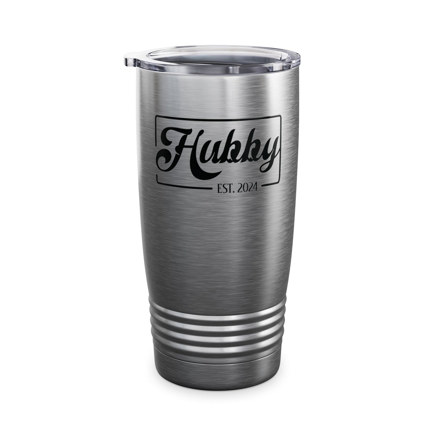 Hubby Est 2024 Just Married Honeymoon Wedding Couples Tumbler For Men Tumbler