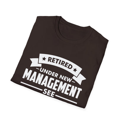 Funny Retired Under New Management See Wife for Details Wifey T Shirt