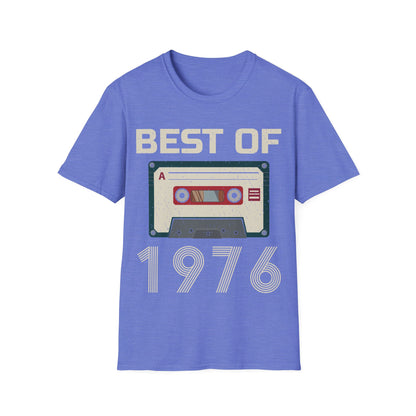 Best Of 1976 Cassette Tape 50th Birthday Gifts Vintage T-Shirt For Men Women