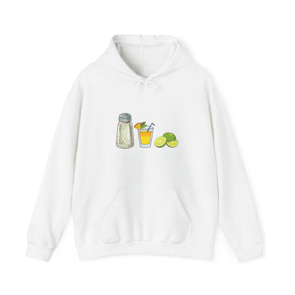 Funny Salt Lime Tequila Threesome Bartender Bar Drink Adult Humour Hoodie