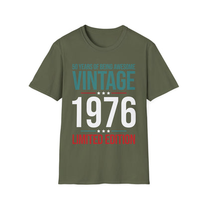 50 Year Old Gifts Vintage 1976 50 Years Awesome 50th Birthday T-Shirt
