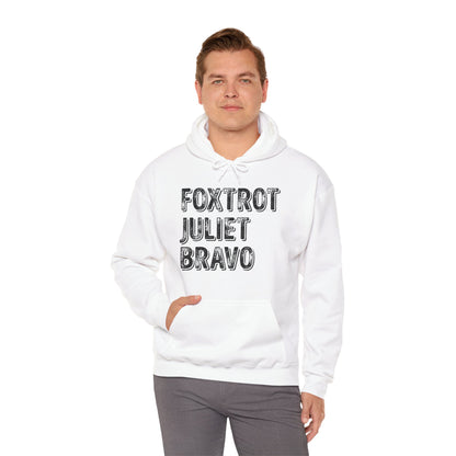 Retro Vintage Foxtrot Juliet Bravo Hoodie For Men Women