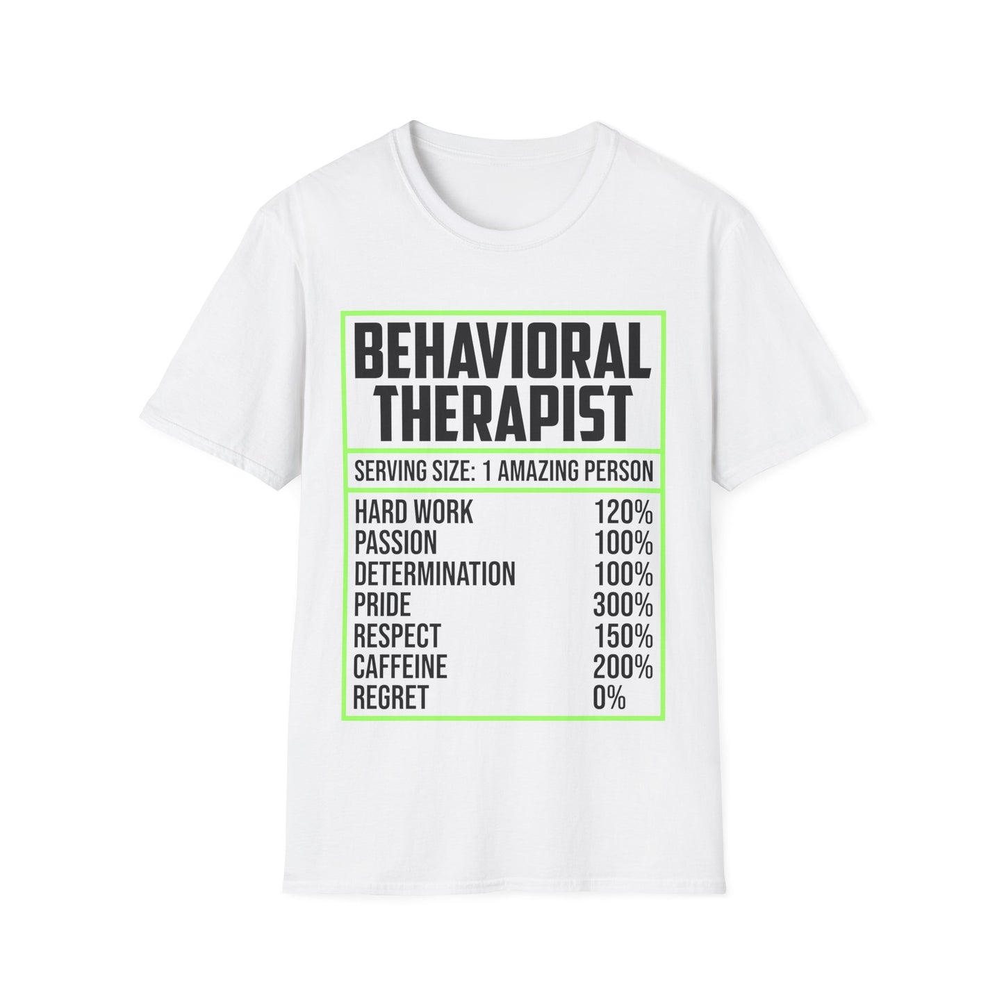 Behavioral Therapist Facts Analyst Behavior Tech SPED Teacher Autism T-Shirt
