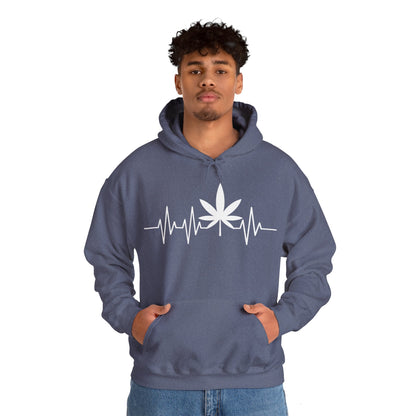 Funny Weed Cannabis Marijuana Leaf Heartbeat Stoner Tie Dye Hoodie For Men Women Hoodie