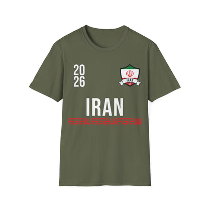Iran Soccer Tee Flag Football Shirt Gift USA 2026 T-Shirt