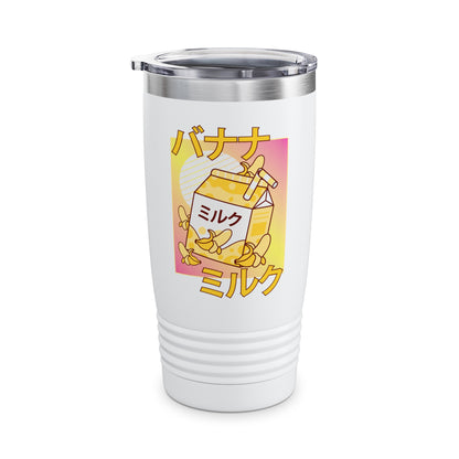 Funny Cute Japanese Kawaii Banana Milk Shake Retro 90s Tumbler