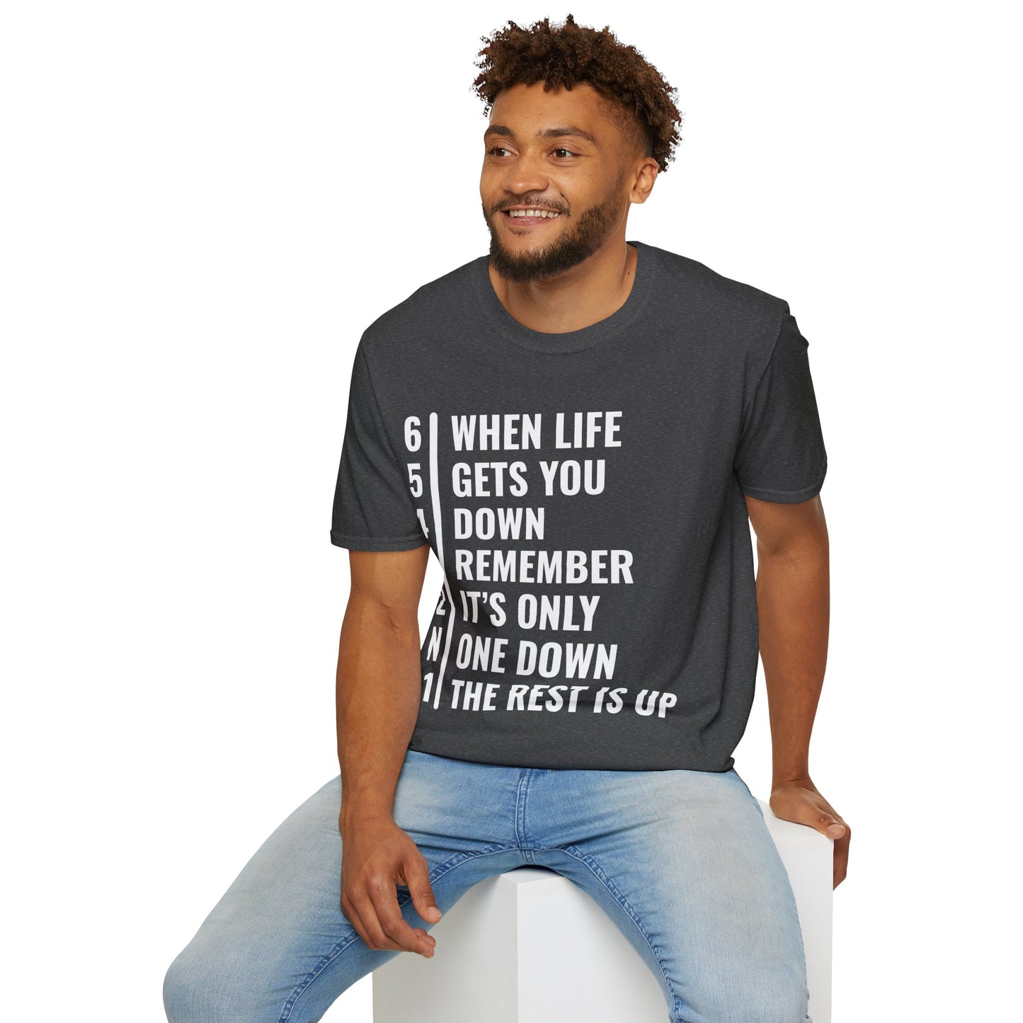 Funny Biker When Life Gets You Down Motorcycle Gear Rider Motercross T-Shirt For Men Women T-Shirt