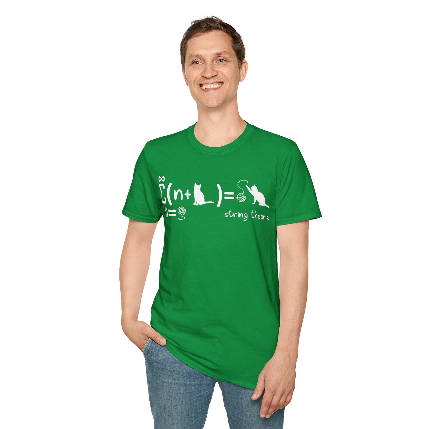 Funny String Theory Science Nerd Physics Schrodinger's Cat T-Shirt For Men Women T-Shirt