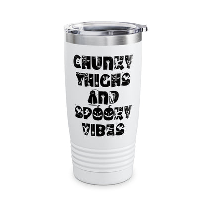 Funny Chunky Thighs and Spooky Vibes Halloween Women's Tumbler