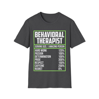 Behavioral Therapist Facts Analyst Behavior Tech SPED Teacher Autism T-Shirt