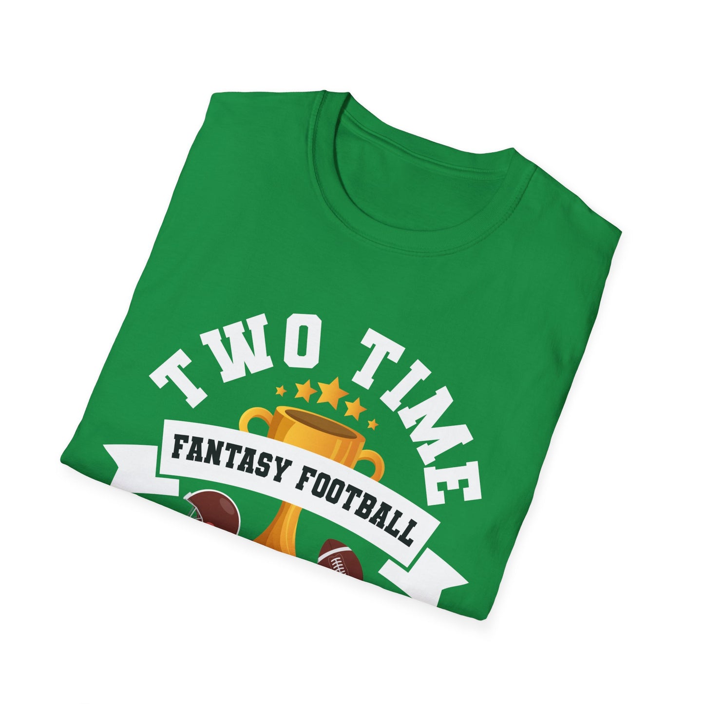 Two Time Champion Fantasy Football Lover T-Shirt Men Women