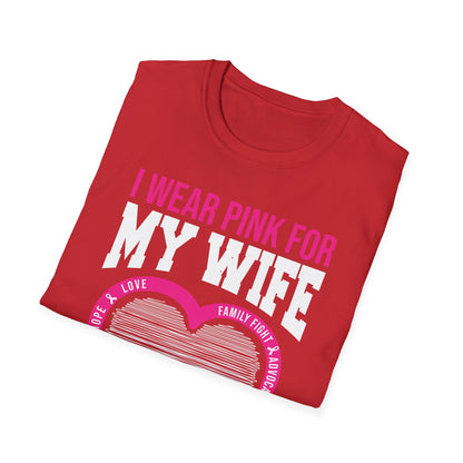 Husband Men I Wear Pink for My Wife Breast Cancer Awareness T-Shirt