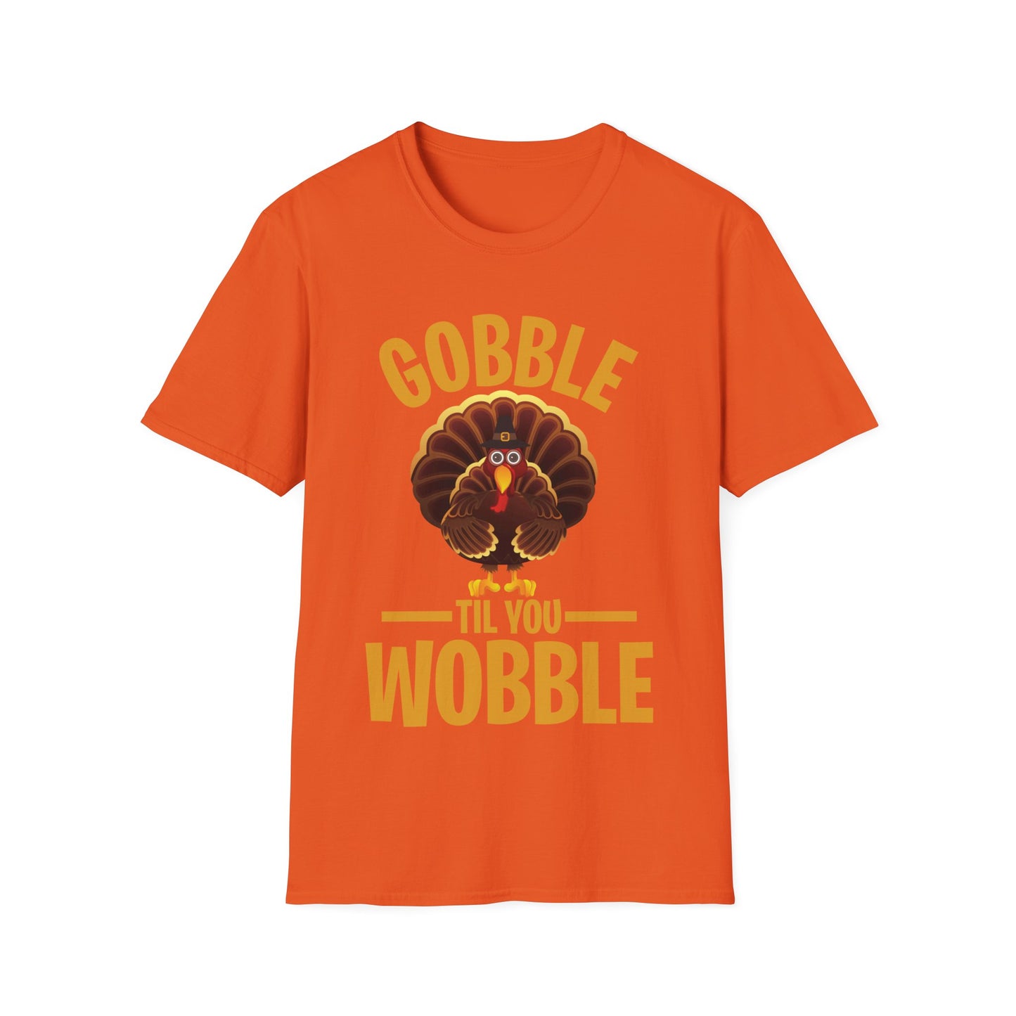 Thanksgiving Gobble Till You Wobble Turkey Family Dinner T-Shirt Men Women