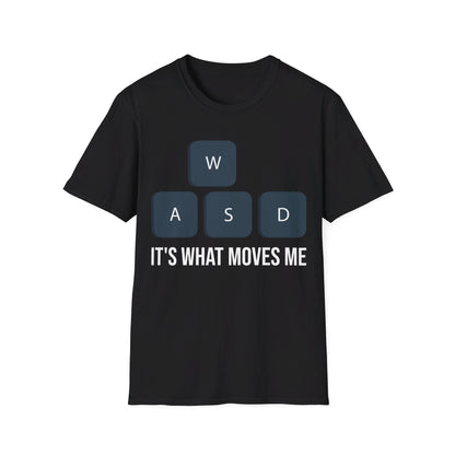 WASD It's What Moves Me Funny Computer Video Games Gamer PC Gaming T-Shirt