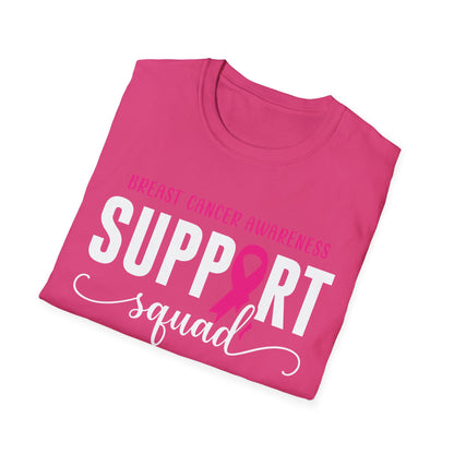 Breast Cancer Shirts Support Squad Tee Breast Cancer Awareness T-Shirt For Men Women