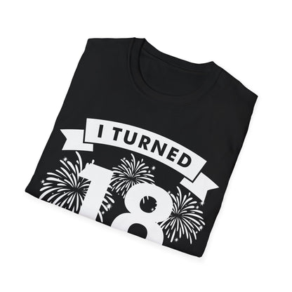 Funny I Turned 18 In 2026 18th Birthday Party Gift T-Shirt For Men Women