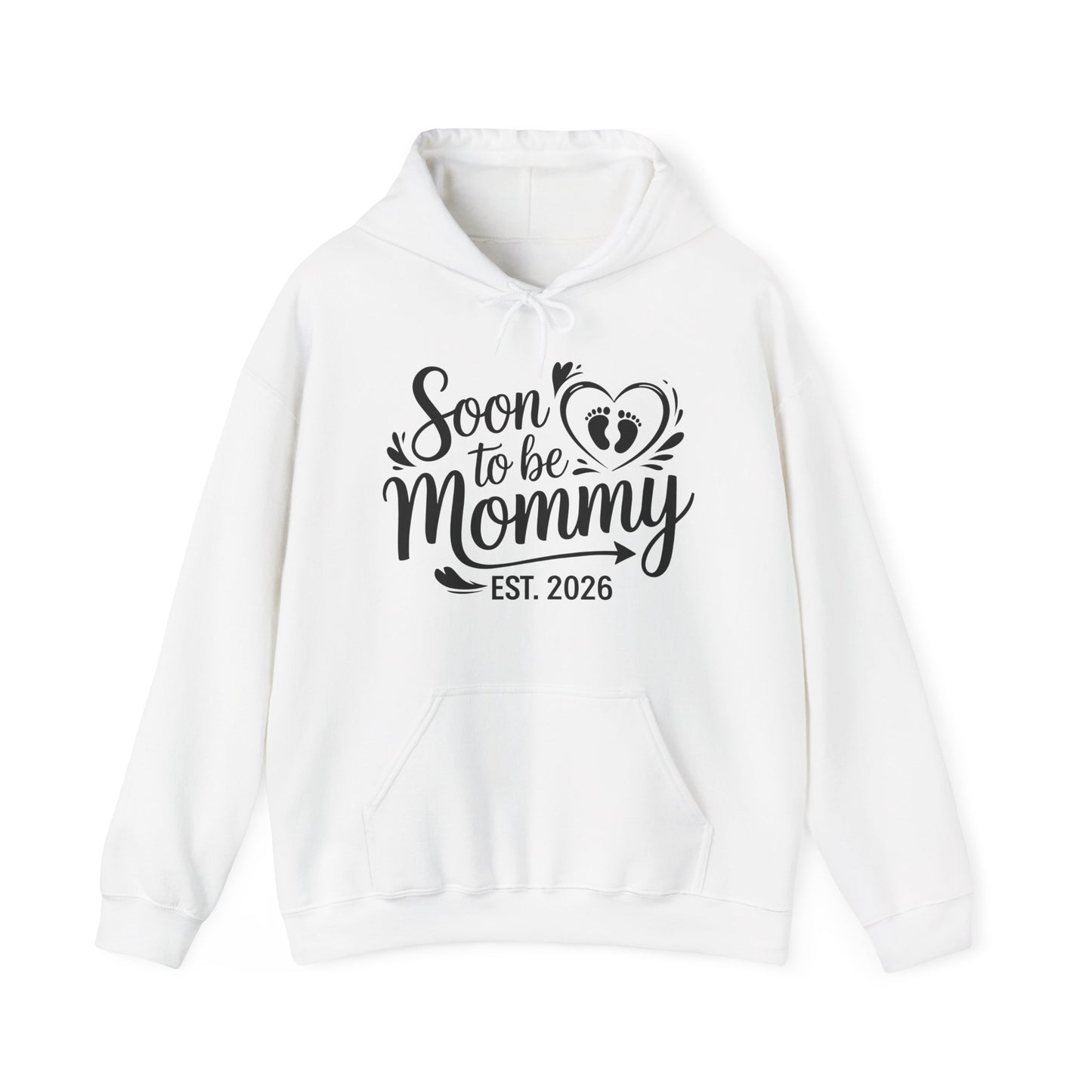 Funny Soon to be Mommy 2026 Mother's Day First Time Mom Pregnancy Hoodie For Women