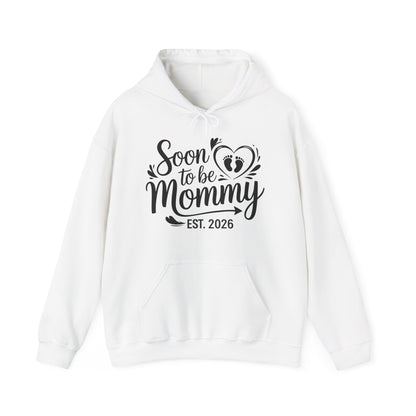 Funny Soon to be Mommy 2026 Mother's Day First Time Mom Pregnancy Hoodie For Women