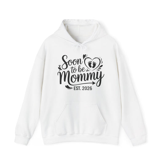 Funny Soon to be Mommy 2026 Mother's Day First Time Mom Pregnancy Hoodie For Women