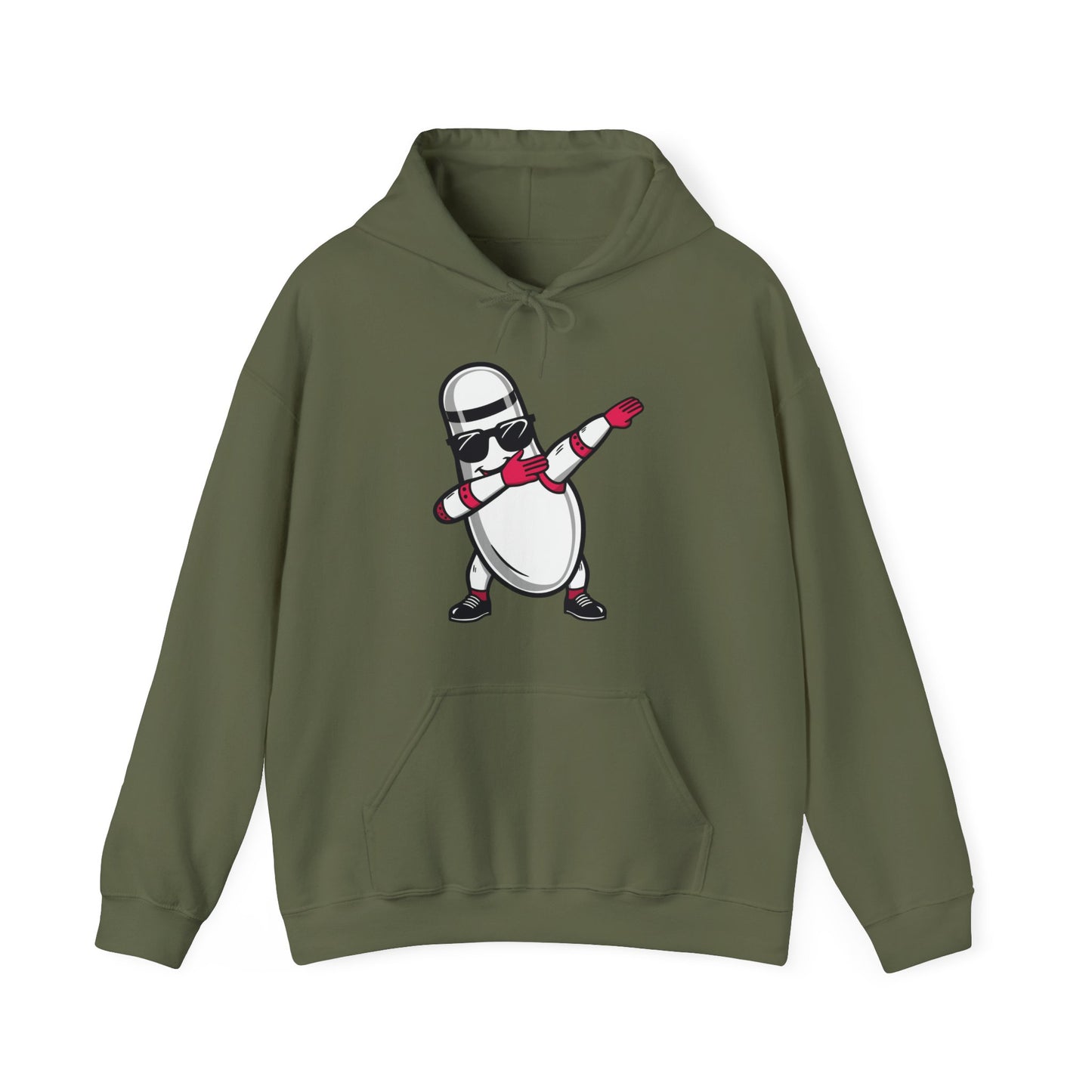 Funny Bowling Pin Dabbing Sunglasses Bowler Player Hoodie For Men Women Hoodie