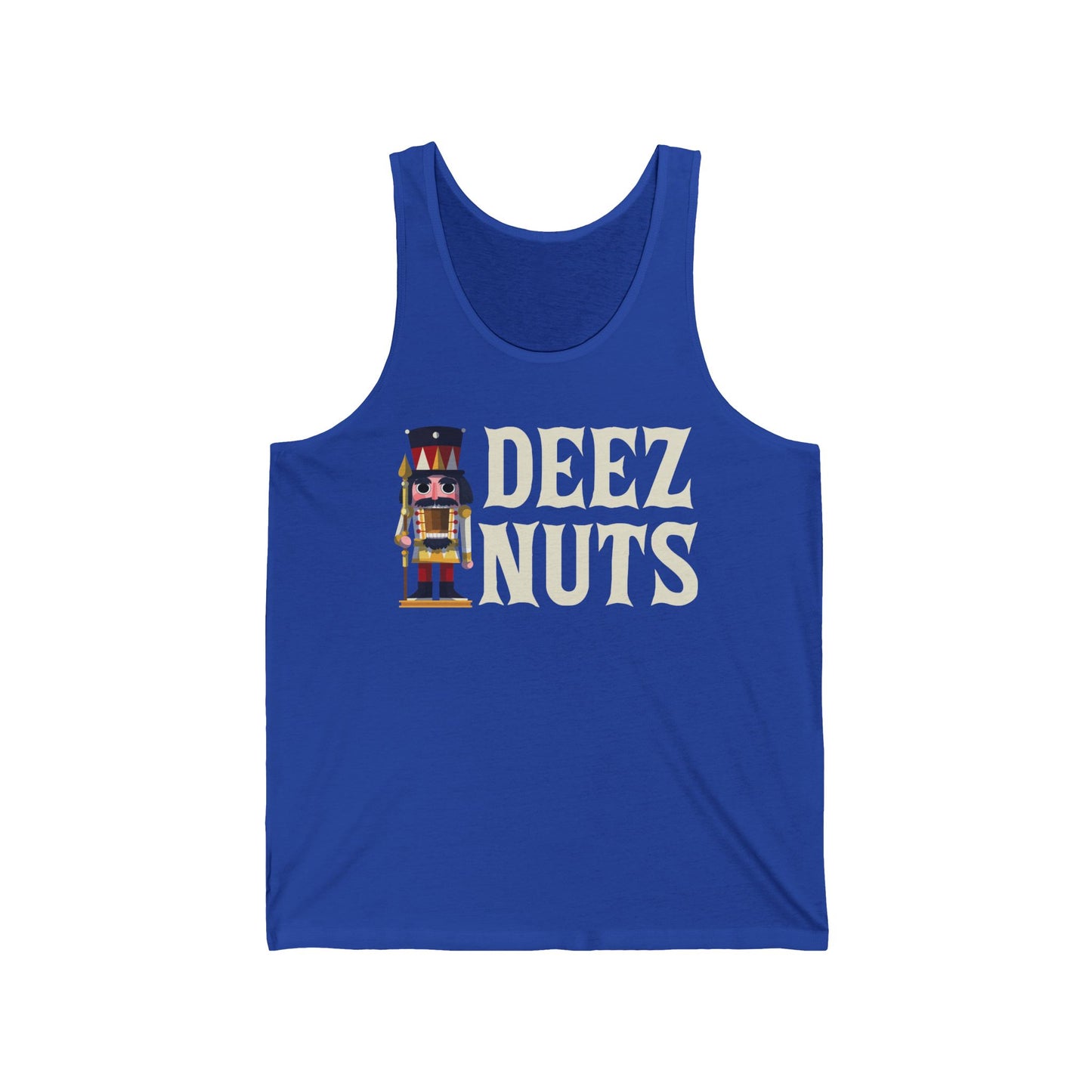 Funny Deez Nuts Nutcracker Ugly Christmas Meme Xmas Gift Tank Top Men Women