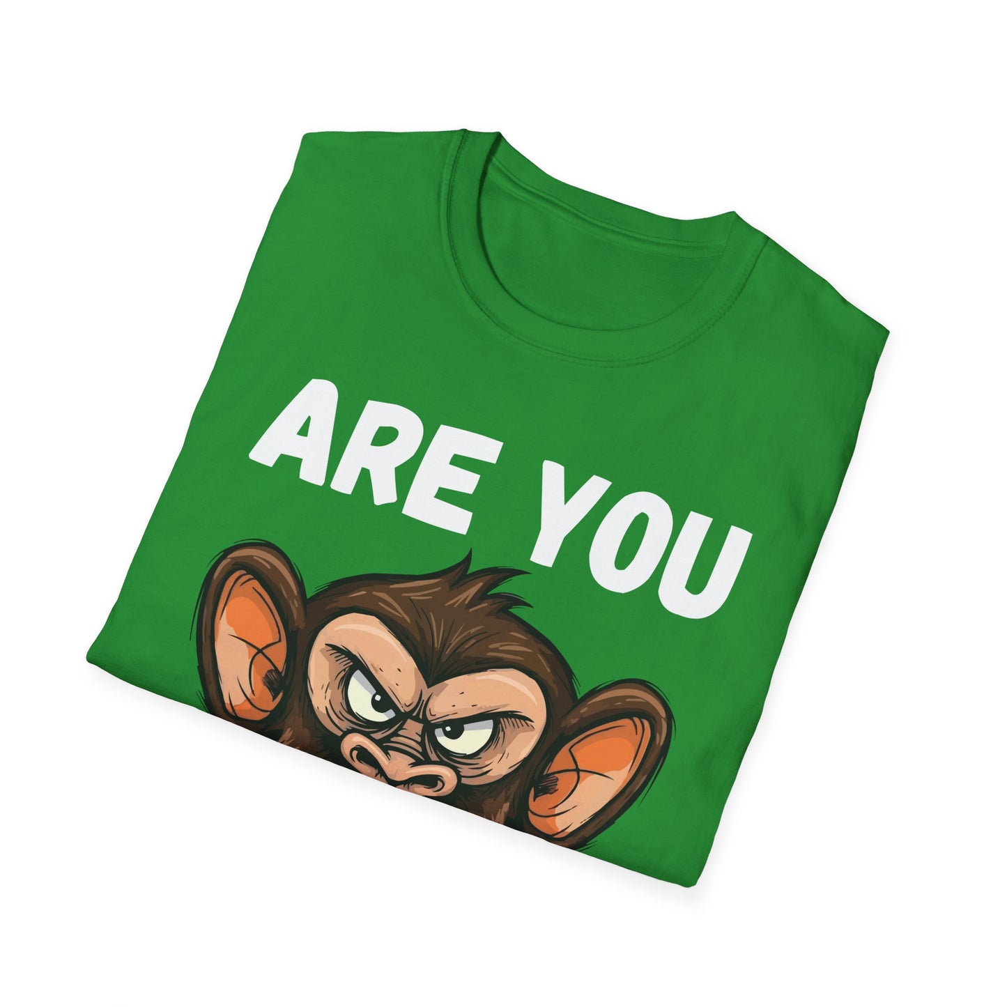 Humor are You Serious Grumpy Funny Monkey Meme T-Shirt