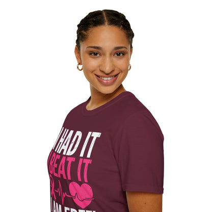 Funny I Had It I Beat It I Am Free Breast Cancer Survivor T-Shirt For Men Women