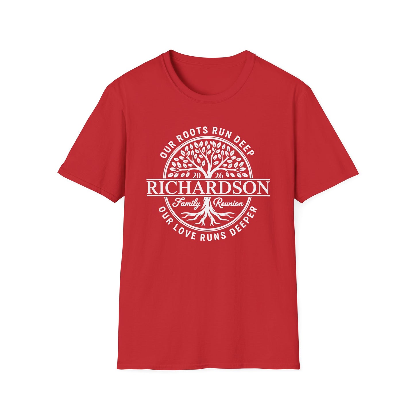 Personalized Richardson Family Reunion Our Roots Run Deep T-Shirt For Men Women