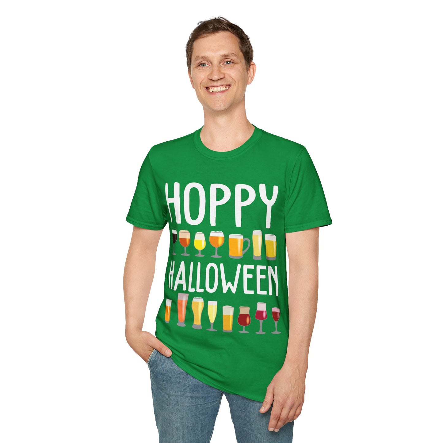 Funny Hoppy Halloween Halloween Beer Drinking Party T-Shirt Men Women