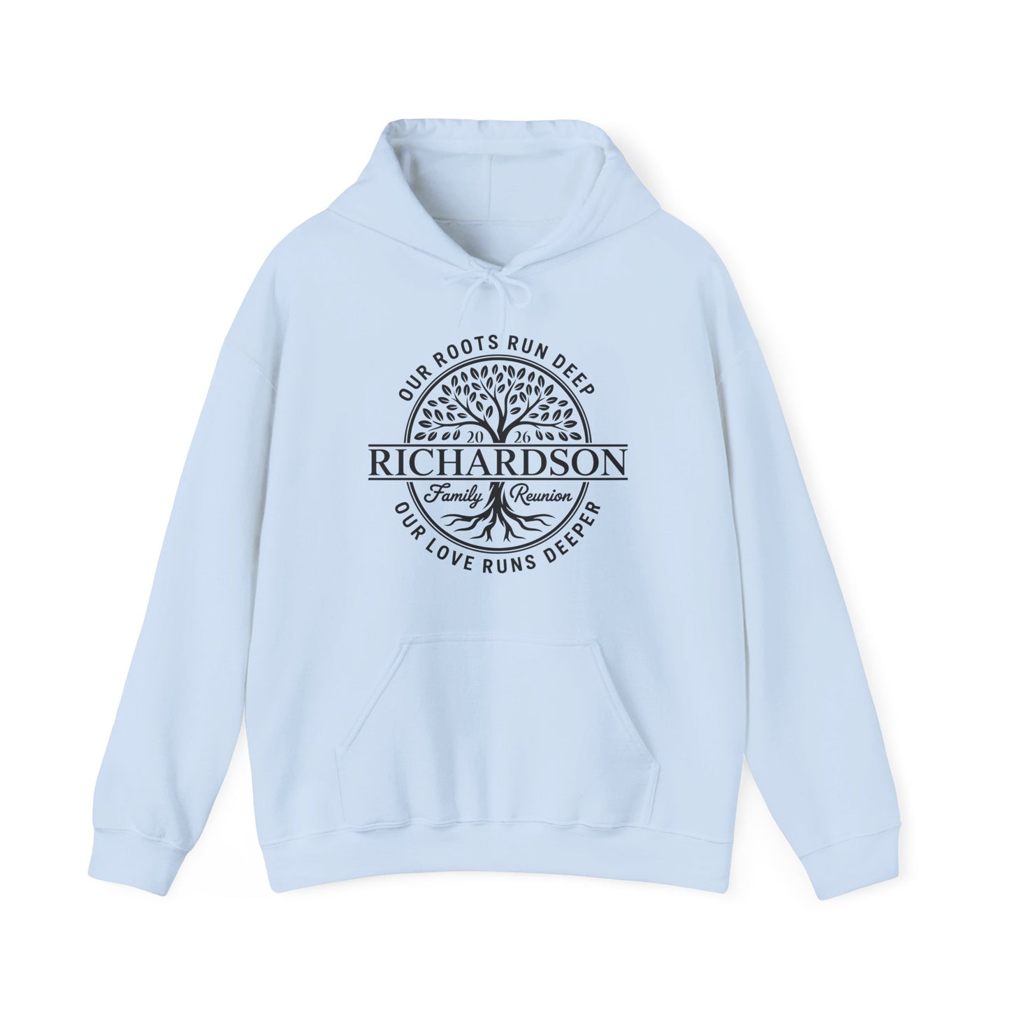 Personalized Richardson Family Reunion Our Roots Run Deep Hoodie For Men Women