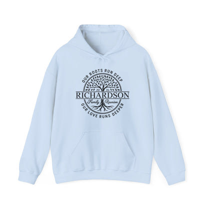 Personalized Richardson Family Reunion Our Roots Run Deep Hoodie For Men Women