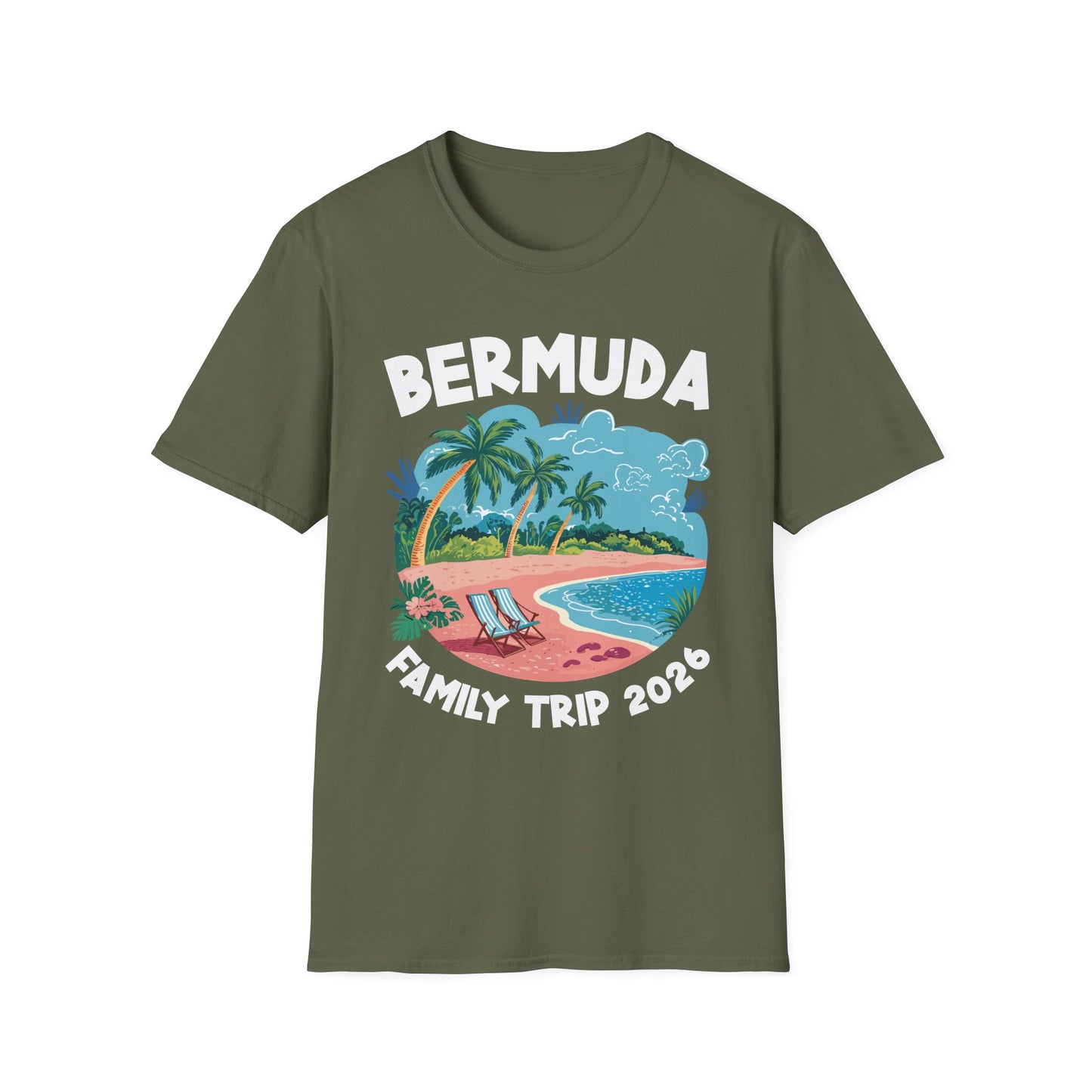 Family Cruise Bermuda 2026 Summer Trip Matching Vacation 2026 T-Shirt For Men Women