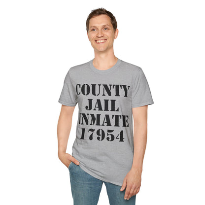 Halloween County Jail Inmate Prisoner Costume Party T-Shirt For Men