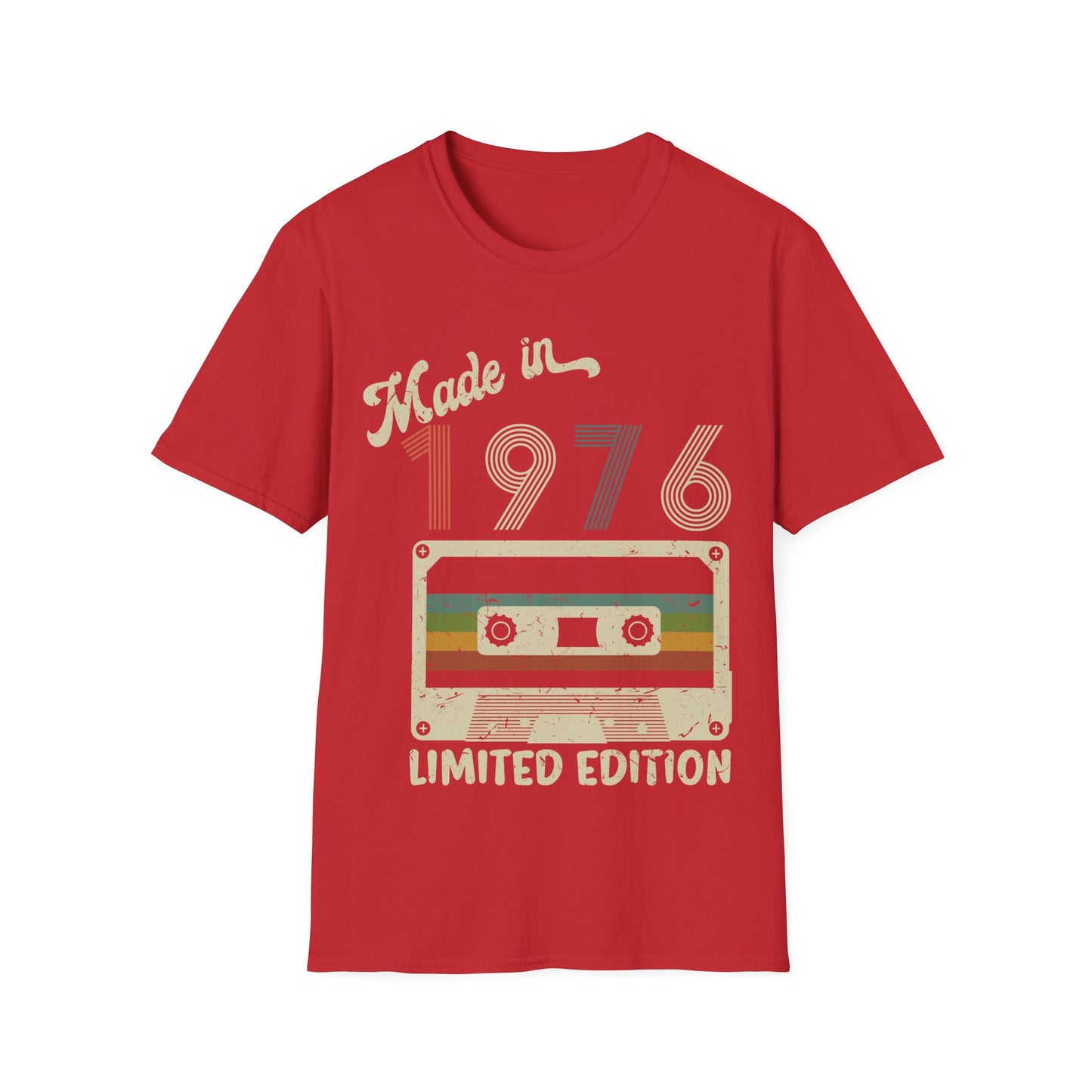 Made In 1976 Limited Edition Funny Cassette Tape Vintage T-Shirt For Men Women