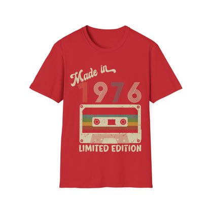 Made In 1976 Limited Edition Funny Cassette Tape Vintage T-Shirt For Men Women