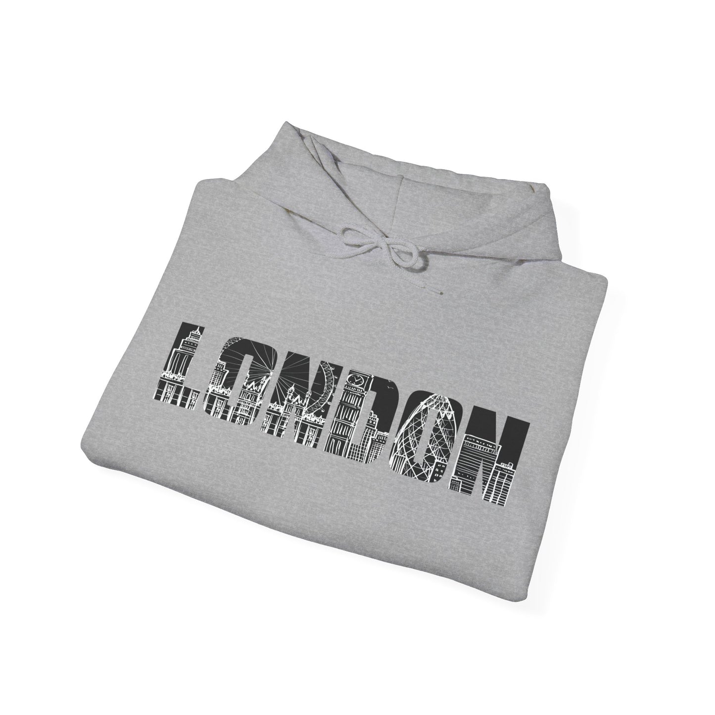 London England Souvenir Flag Phonebooth Double-Decker Bus Hoodie For Men Women Hoodie