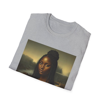 Black Mona Lisa African American Black History Month Funny T-Shirt