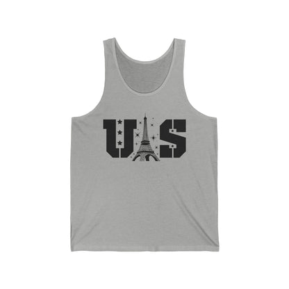 USA Eiffel Tower 2024 Summer Sports Patriotic Supporter Tank Top For Men Women Tank Top